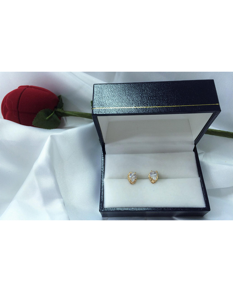 Aros circón ovalado