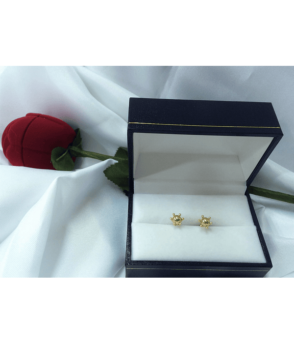 Aros oro modelo solcito ☀️ Talla 3