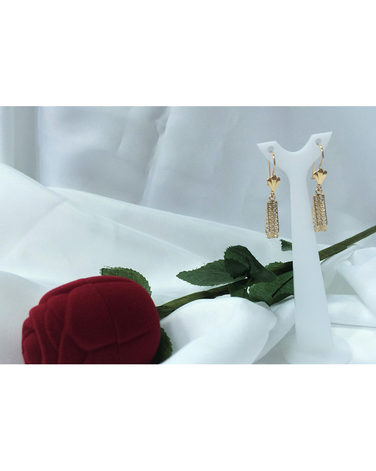 Aros de oro colgantes modelo Filigrama