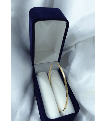 Pulsera esclava de oro facetado