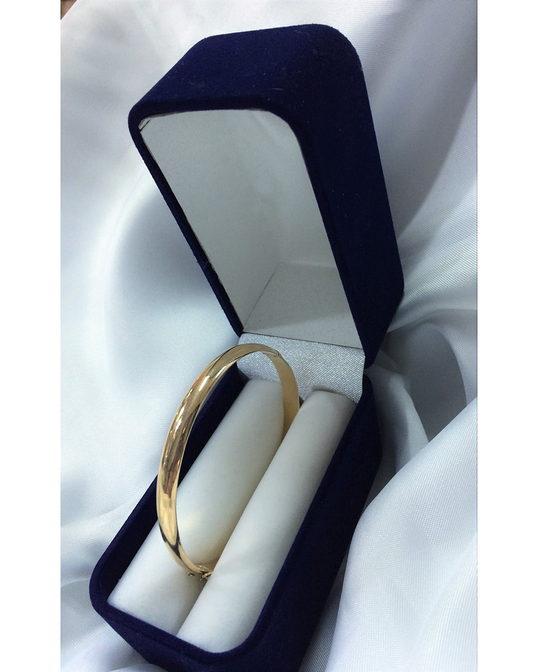 Pulsera esclava de oro con broche