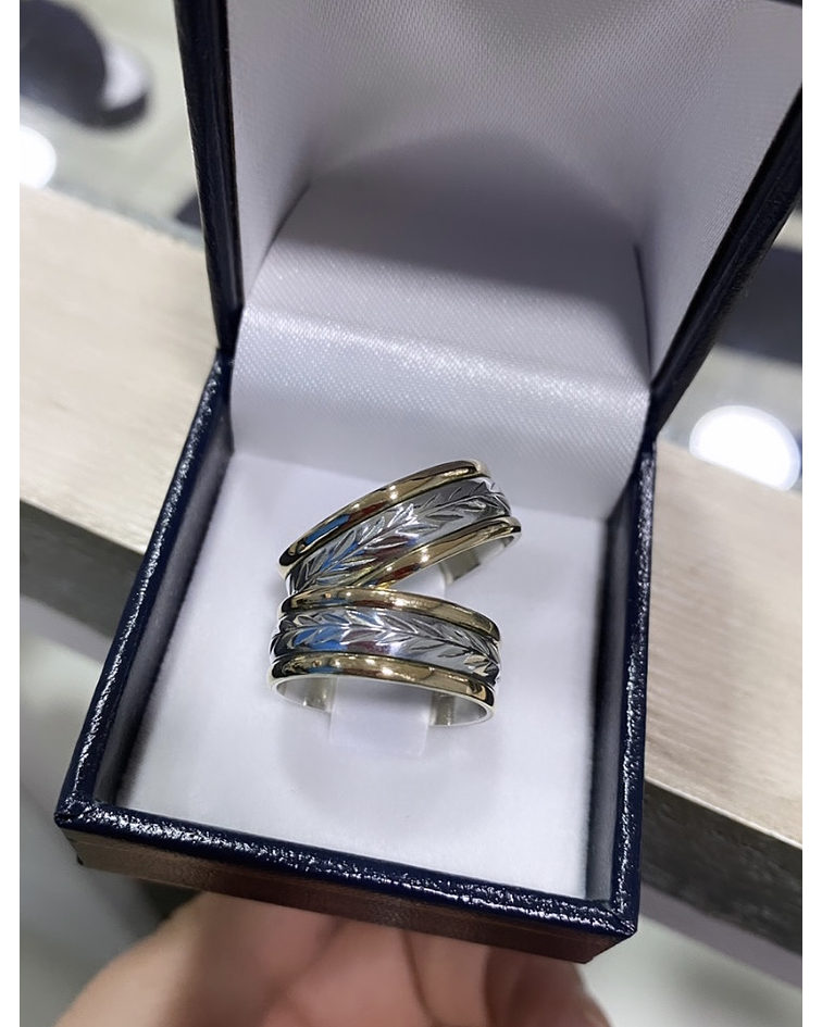 Argollas modelo Espiga ✨ 8mm