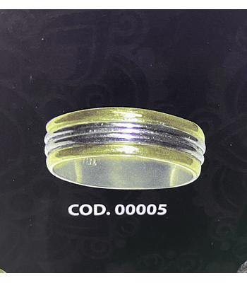 Argollas plata doble en medio ✨ 8 mm