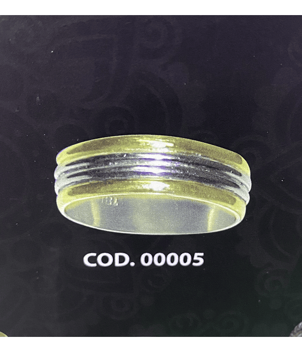 Argollas plata doble en medio ✨ 8 mm