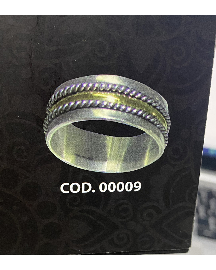 Argollas plata trenzado y oro💎 8 mm