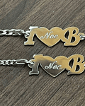 Pulseras iniciales y corazón 💓 