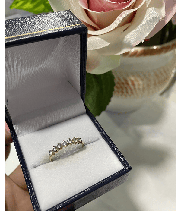 Anillo siete circones ✨ cod 0709