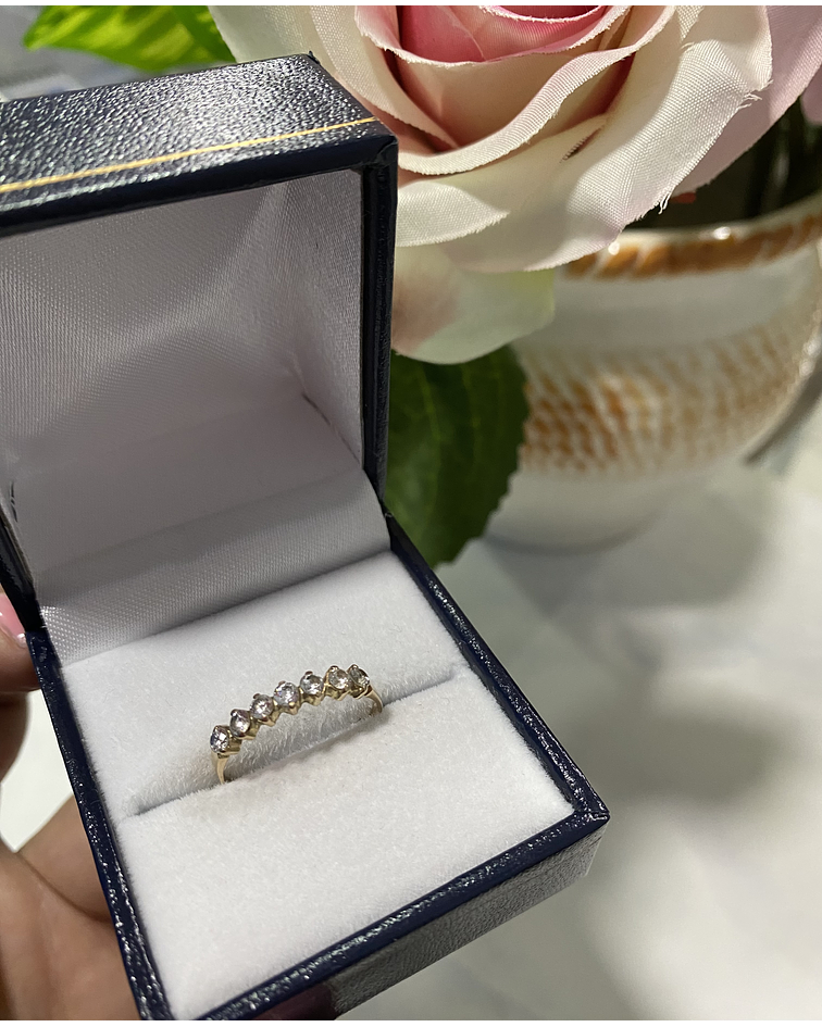 Anillo siete circones ✨ cod 0709