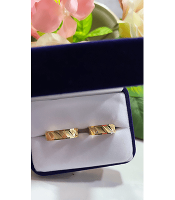 Argollas facetadas especiales 💎✨ 6 mm COD 285 - G