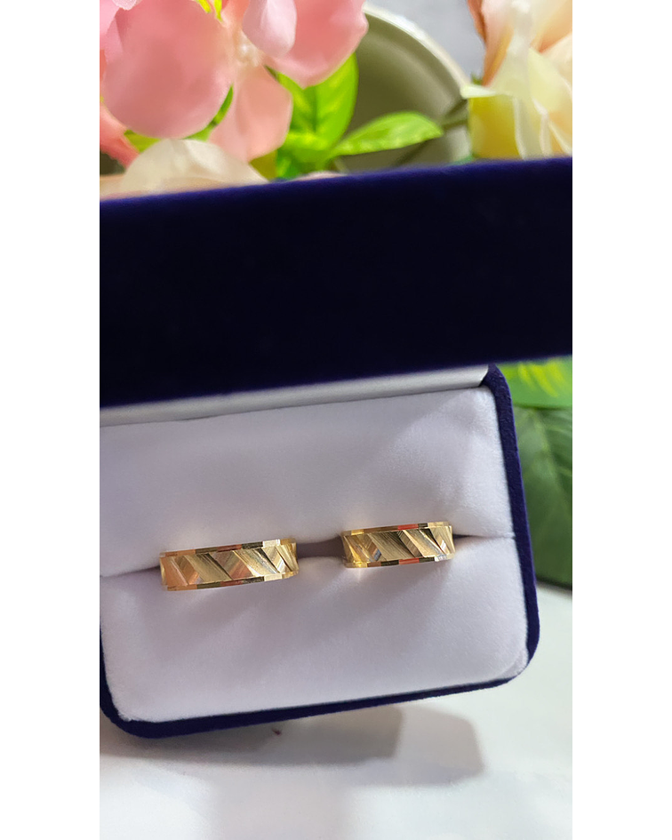 Argollas facetadas especiales 💎✨ 6 mm COD 285 - G