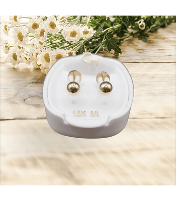 Aro abridor bolita 🌸 Talla 3   -14k