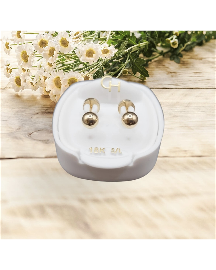 Aro abridor bolita 🌸 Talla 3   -14k