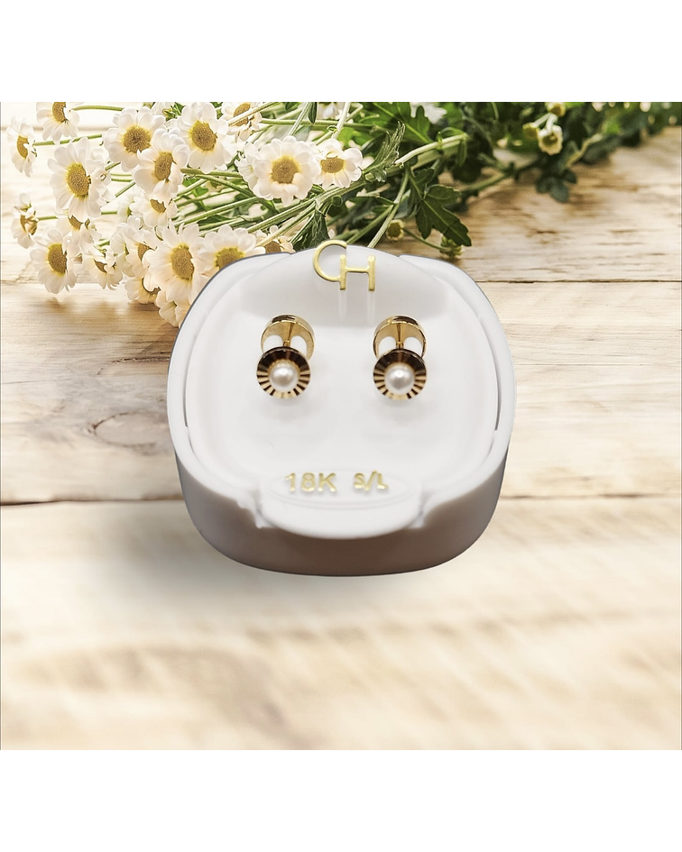 Aro abridor perla Talla 1 - 18k