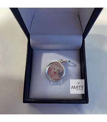 Colgante con Fotograbado Modelo redondo Talla 3