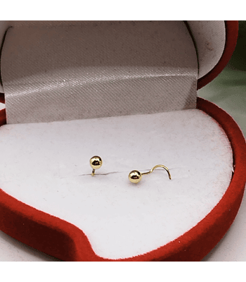 Aro nariz bolita enroscada