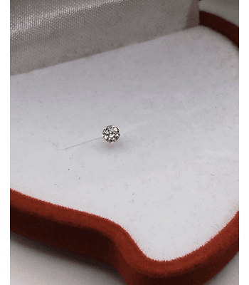 Piercing Oro Brillo enroscado ✨