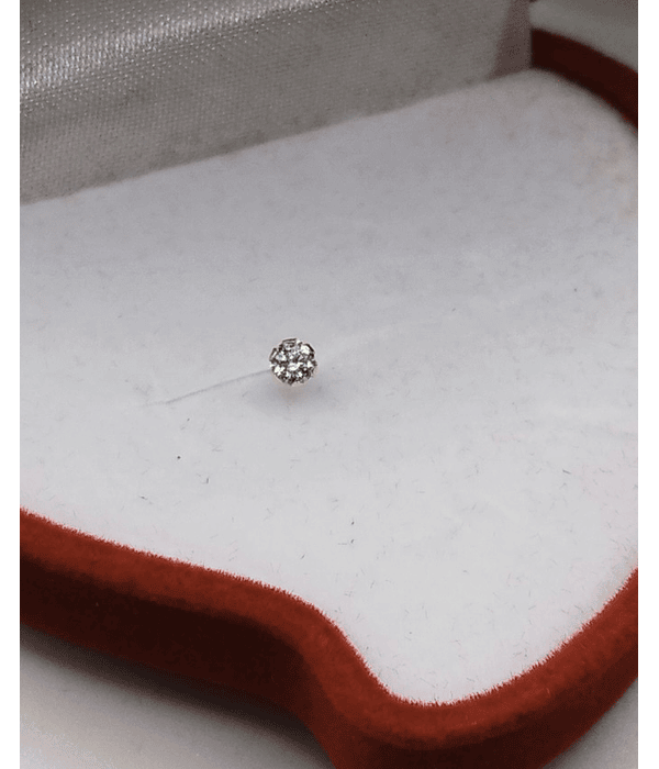 Piercing Oro Brillo enroscado ✨