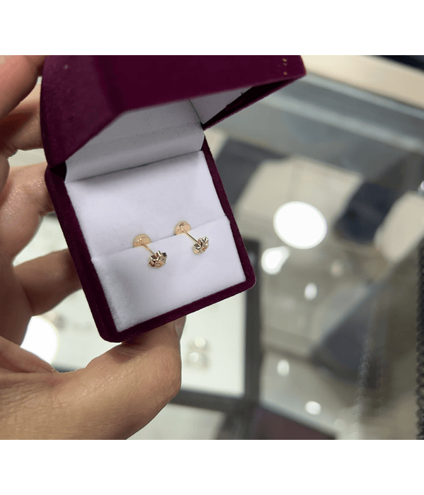 Estrella circón 18k Talla 1