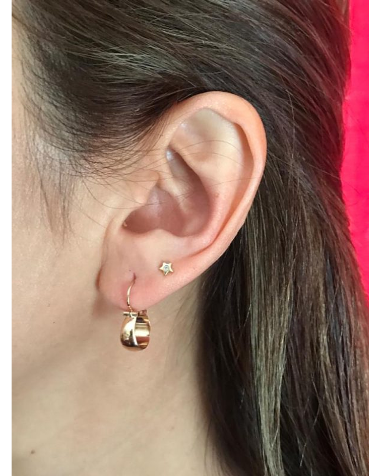 Aros bote no 1 de oro 18k⭐ 