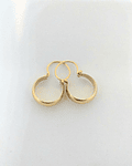 Aros bote no 3 de oro 18k⭐ 