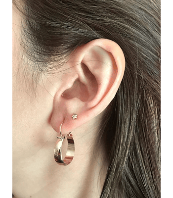 Aros bote no 4 de oro 18k⭐