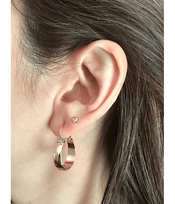 Aros bote no 4 de oro 18k⭐