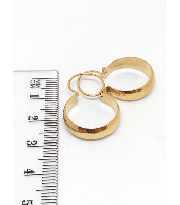 Aros bote no 4 de oro 18k⭐
