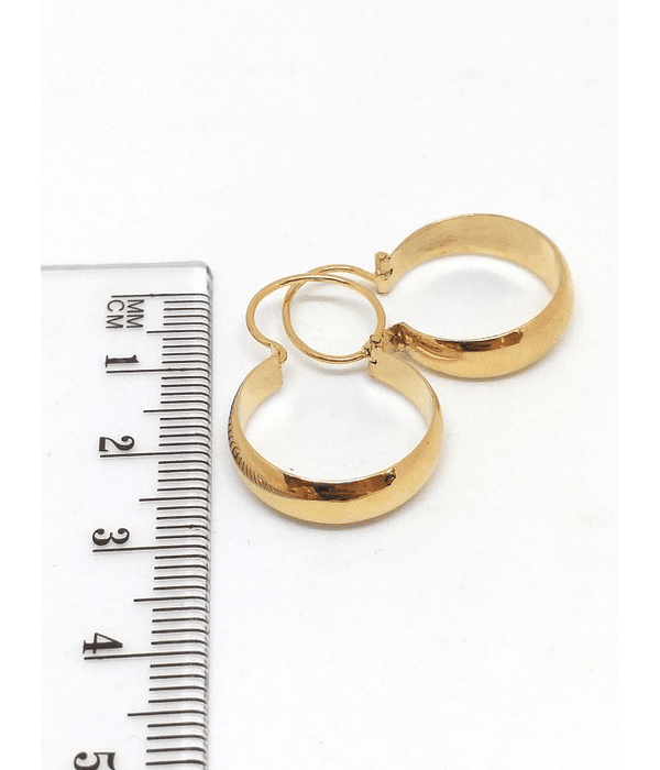 Aros bote no 4 de oro 18k⭐