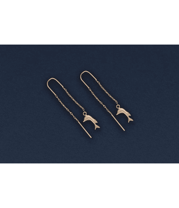 Aros Colgantes cadena y delfín 🐬