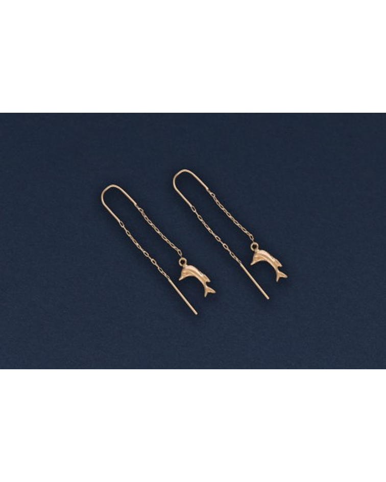 Aros Colgantes cadena y delfín 🐬