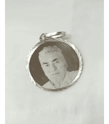 Colgante con Fotograbado Modelo redondo Talla 3