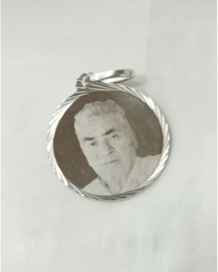 Colgante con Fotograbado Modelo redondo Talla 3