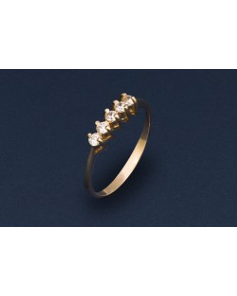 Anillo modelo cinco circones 🌟