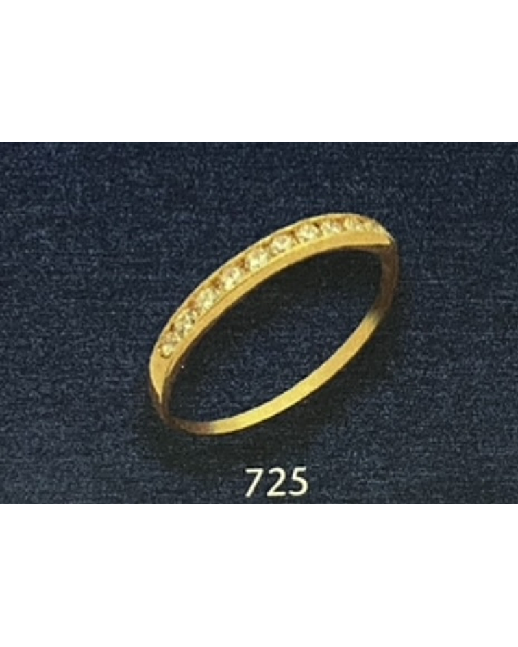 Anillo cintillo circones 