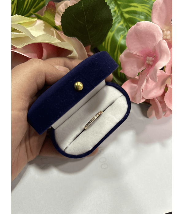 Anillo cintillo circones 