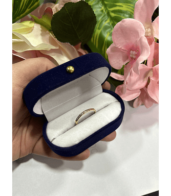 Anillo cintillo circones 