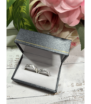 Argollas plata facetada especial 💖