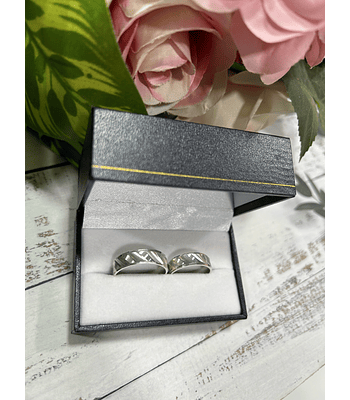 Argollas plata facetada especial 💖