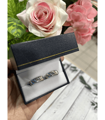 Argollas de plata facetado brillante 