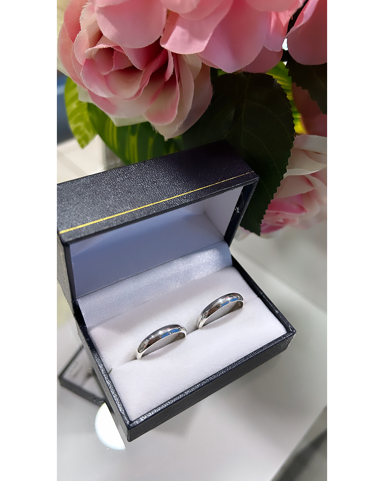 Argollas modelo media caña 4 mm 