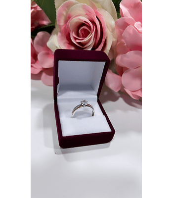 Solitario camino en circón 