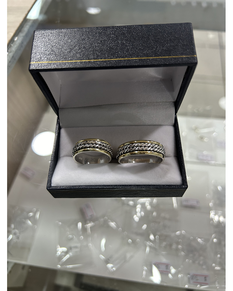 Argollas doble trenzado ✨✨ 8mm 