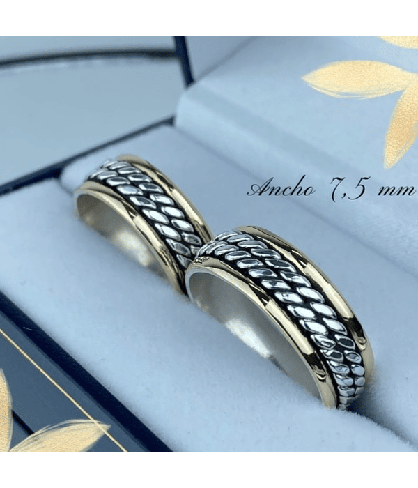 Argollas doble trenzado ✨✨ 8mm 