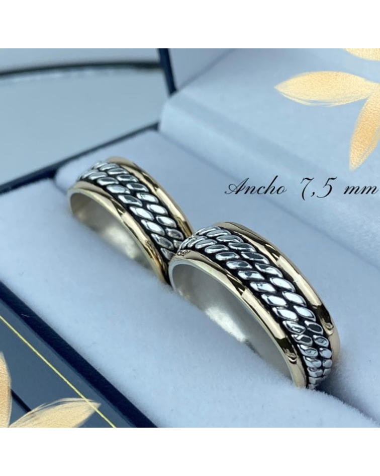 Argollas doble trenzado ✨✨ 8mm 