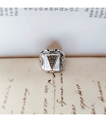 Anillo sello católico 