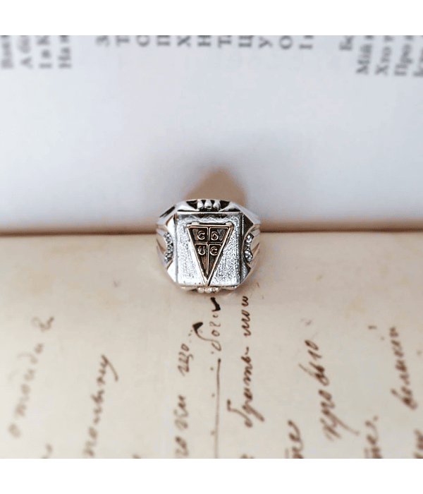 Anillo sello católico 