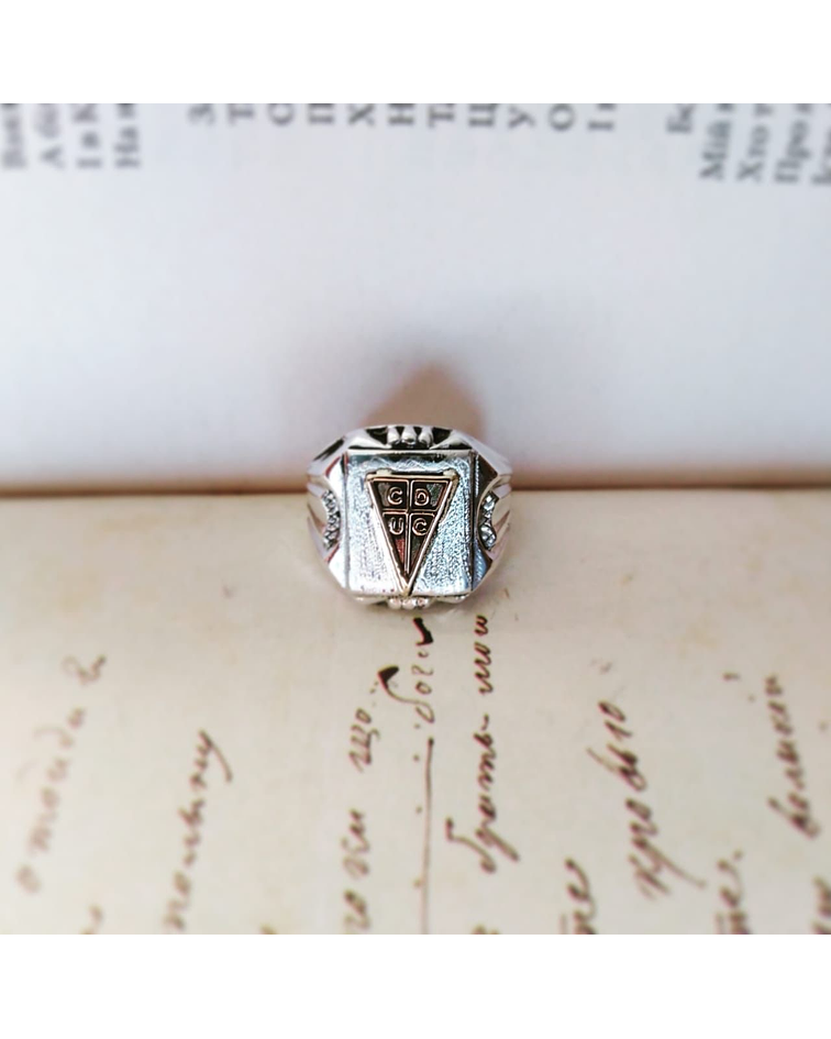 Anillo sello católico 