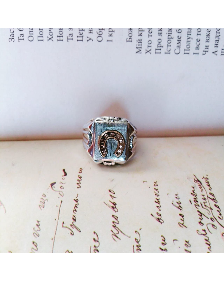 Anillo sello herradura 