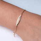 Pulsera Piocha de bebé oro 18k