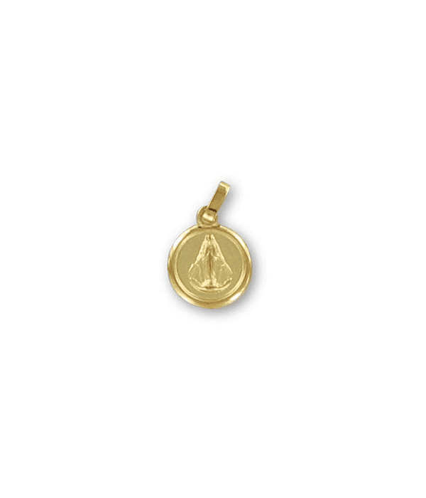 Medalla Virgen de los rayos 1 circular